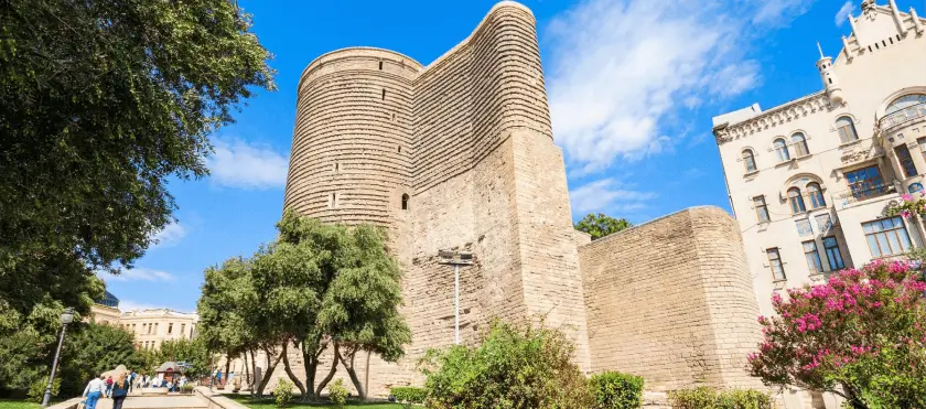 Baku Old City and Modern City